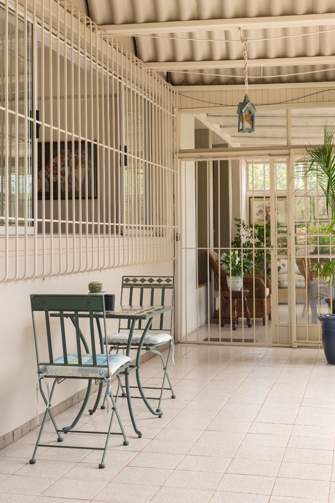 Quiet courtyard seating nook